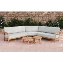 Rose Corner Garden Sofa Set