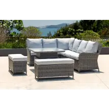 Della Porta 10 Seater Garden Sofa Set With Up-Down Table