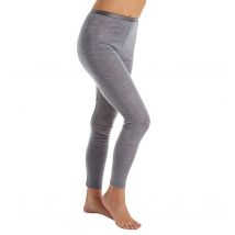 Calida Damen Leggings True Confidence aus Schurwolle und Seide thermoregulierende Tights grau