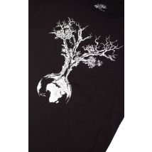 Life-Tree Fairwear Organic Shirt Weltenbaum schwarz