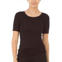 Calida Damen True Confidence Top Kurzarm Unterhemd schwarz