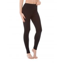 Calida Damen Leggings True Confidence aus Schurwolle und Seide thermoregulierende Tights schwarz