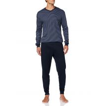 Calida Herren Relax Streamline Zweiteiliger Schlafanzug blau