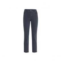 Anna Montana Damen Jeans Dora London Premium Coloured Denim Comfort Fit Kurz schwarz