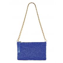 Borse donna Lucky Beads Embroidery in perline blu