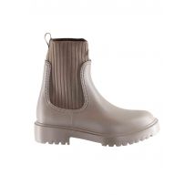 Stivaletti pioggia donna in pvc taupe con elastici laterali Donna FAYNAR RIB TOPO CASCO FARRTOPO