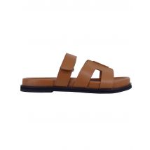 Sandali donna Mindy in pelle cuoio con fussbett