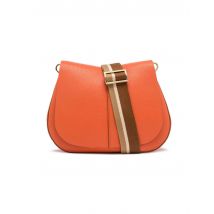 Borse donna Helena Round in pelle corallo