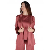 Giacche donna Shiny Cady in satin rosso