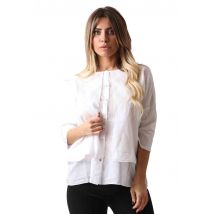 Camicia donna Cala in cotone bianco manica 3/4 Donna CALA 100