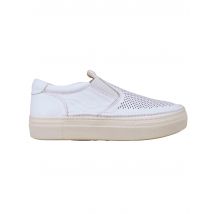 Sneakers donna in pelle bianca