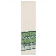 Stole Balze in lino bianco decori verde Donna 60260007 0041