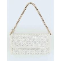 Borse donna in pelle bianca con catena oro Donna V202.4B0 W03