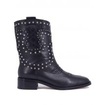 Texani donna Briawa in pelle nera con borchie Donna 822T10AA 03