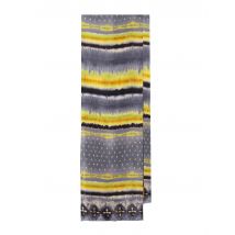 Foulard donna Collecition Print in seta grigia a fantasia