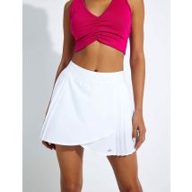 ALO YOGA Aces Tennis Skirt - White - Size: Extra Small