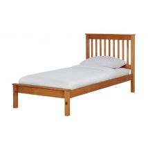 Aspley Single Wooden Bed Frame Oak Stain Stylish and Durable Bedroom Furniture
