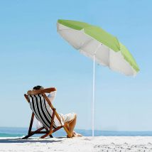 Freeport Park Areli 1.7m Beach Parasol - Green/White