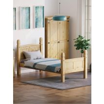 Corona Solid Pine 3ft Bed Frame High Foot Durable and Stylish Bedroom Furniture