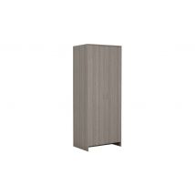 Seville 2 Door Wardrobe Grey Oak Effect Storage Organiser Bedroom Furniture
