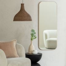 Gold Full Length Wall Mirror 120x45cm For Hallway Dressing Area
