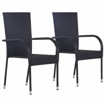 Dakota Fields Frazee Garden Chair Black Durable and Stylish Outdoor Seating
