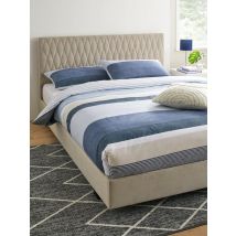Ashton Fabric Kingsize Bed Frame Light Grey Stylish and Modern Bed Solution