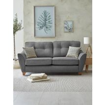 Ashley Fabric 3 Seater Sofa Grey Spacious and Comfortable Living Room Furniture