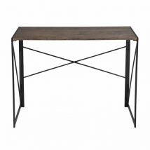 Arleaner Desk Dark Brown Stylish Functional Workspace for Home or Office Use