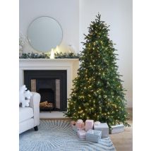 Marbury 7ft Pre-Lit Christmas Tree 210cm 650 Warm White LEDs 2485 Tips