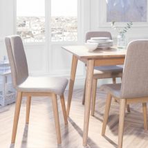 Gravette Lowback Upholstered Dining Chair Golden Oak Comfortable Seating