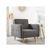 Cadiz Fabric Armchair Grey Stylish and Comfortable Living Room Seating