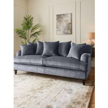Ginny Fabric 3 Seater Scatter Back Sofa Grey Stylish and Comfortable Living Room