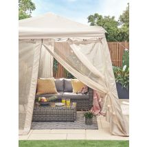 2.4x2.4m Pop Up Gazebo with Mosquito Net | Instant Shelter | Garden Camping