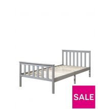 Clayton Wooden Single Bed Frame Grey Durable Stylish Kids Bedroom Furniture