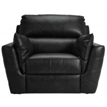 Denver Leather Effect Chair Black Comfortable Durable Seating for Office or Home