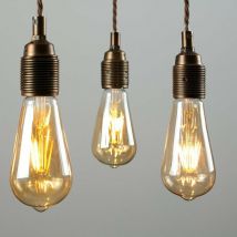 4W E27 LED Vintage Edison Light Bulb Amber (Set of 5)