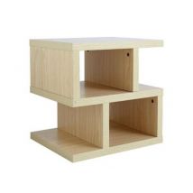 Balanced Two Tier End Table - Oak Effect