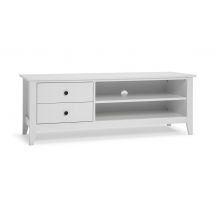 Habitat Minato 2 Drawer TV Unit White Stylish and Functional Media Storage