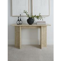 Bloc Stone Effect Console Table Hallway Entryway Furniture Modern UK