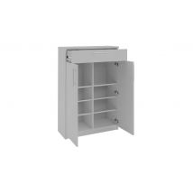 Brisbane 2 Door Shoe Storage Cabinet Grey Hallway Entryway Furniture