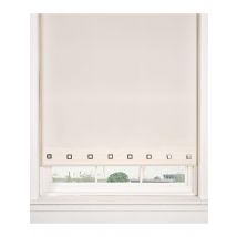 Plain Eyelet Roller Blind 120x160 - Cream Sleek and Modern Window Treatment
