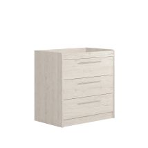 Portofino Dresser Changer Grey Oak Baby Nursery Changing Table Storage