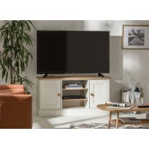 Winchester 2 Door TV Unit Cream Media Stand Storage Cabinet Living Room