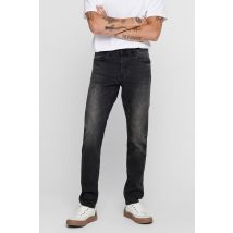 Only & Sons®, Jeans, Dark Grey Denim, Heren, Maat: 27
