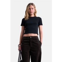 Topshop, T-shirts, Zwart, Dames, Maat: XS