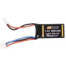 Batterie Lipo Roc Hobby 7.4V 2S 380mAh pour Jimny 1/12 - FMS-C1236 - - Breizh Modelisme