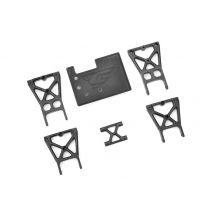 Support de cage de sécurité central version tube de châssis - C-00180-716 - - Breizh Modelisme