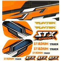 Planche stickers orange Funtek STX Sport - FTK-21060 - - Breizh Modelisme