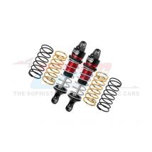 Amortisseur aluminium réglable v/h +3x ressorts rouge (2) GPMMGG058F/RRS - - Breizh Modelisme